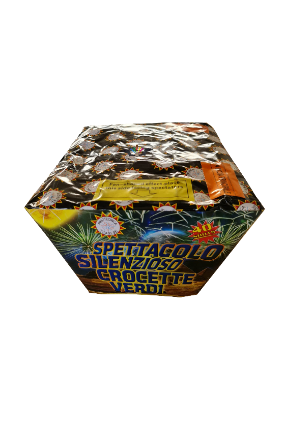 SPETTACOLO SILENZIOSO CROCETTE VERDI 40 COLPI