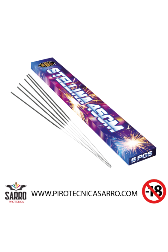 STELLINA 45 CM 6 PEZZI MAGIC FIRE