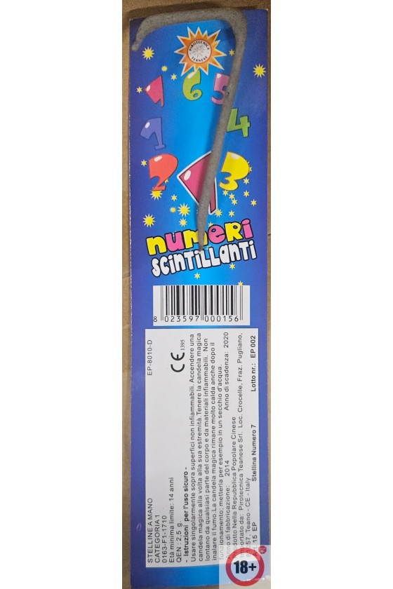 NUMERO 7 SCINTILLANTI TEANESE