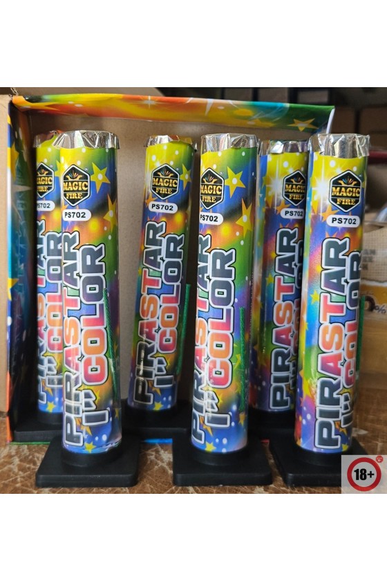 PIRASTAR 1" COLOR 6 PEZZI MAGIC FIRE